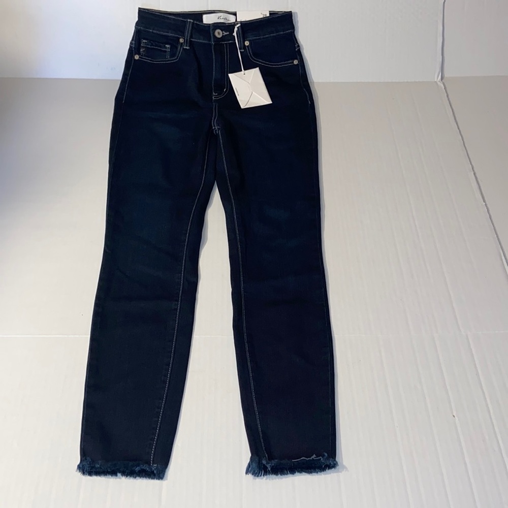 KanCan Juniors Size 5 / 26 High Rise Ankle Skinny Denim Blue Jeans